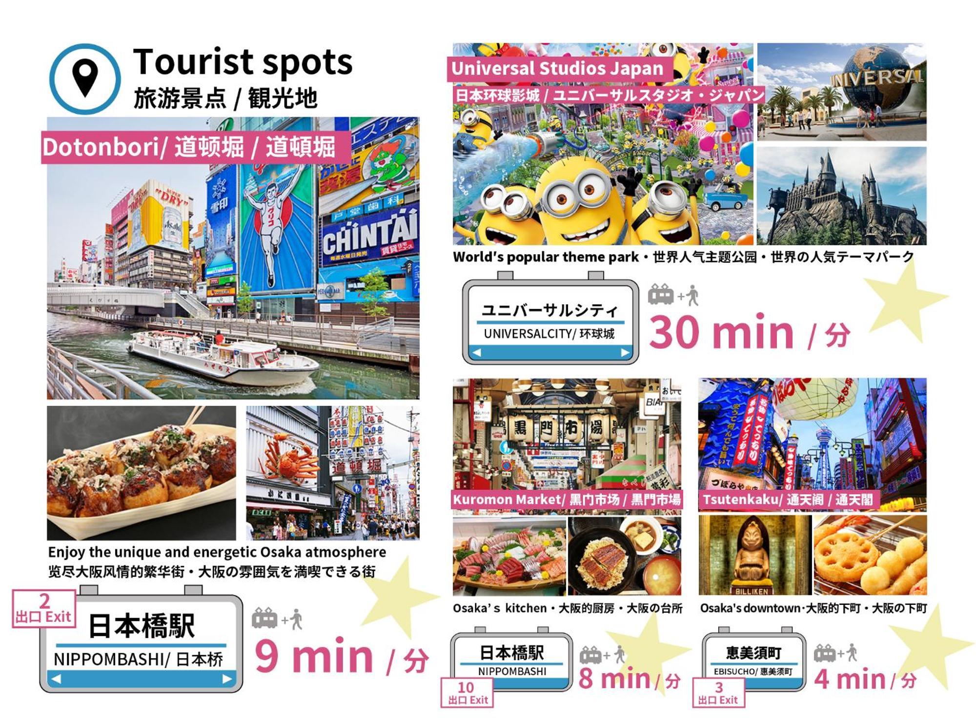 Bijou Suites Ai Premium Osaka Dış mekan fotoğraf
